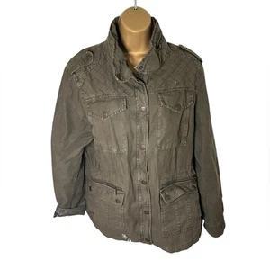 Levi’s Quilted Utility Military Jacket Epaulets Army Green XL - Bild 1 von 9