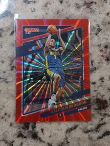 Malcolm Brogdon 2021-22 DONRUSS BASKETBALL Red Holo Laser /99 Pacers - Foto 1 di 2