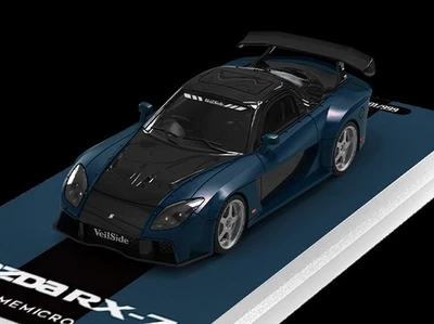 MAZDA RX-7 Veilside  - black / blue - Time Micro 1:64 - Immagine 1 di 4