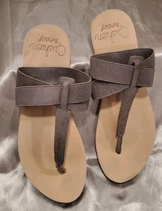 Reef Cushion Women's Brown Ankle Wrap Sling Back T Strap Sandals Size 7 EUC - Bild 1 von 4