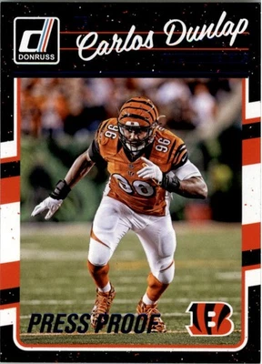 Donruss Press Proofs 2016 azul #64 Carlos Dunlap - FB Foto 1 de 2