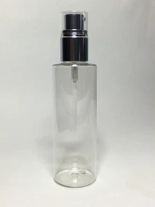 Empty 200ml PET Plastic Cylindrical Bottles And Silver Treatment Pump ANY AMOUNT - Bild 1 von 2