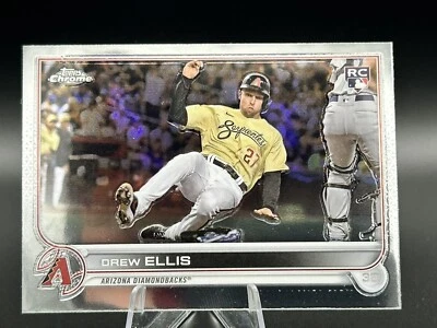 2022 Topps Chrome - #77 Drew Ellis (RC) Arizona Diamondbacks - Image 1 of 2