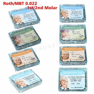 50 juegos de tubos bucales de ortodoncia dental 1er/2do molar MBT/Roth 022 monobloque/Slg - Imagen 1 de 20