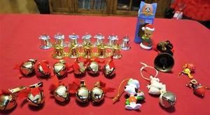 29 Christmas Ornaments, Clip-on Jingle Bells, Silver & Gold Bells, Snoopy, Tweet - Picture 1 of 12