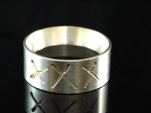 925 Sterling Silber Designer Ring GR 62 - Bild 1 von 2