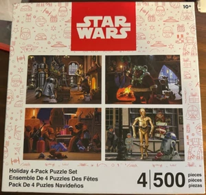 Star Wars Holiday 4-Pack Puzzle Set - 500-teiliges Puzzle - Original Lucasfilm - NEU - Bild 1 von 11