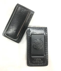 Bolsa de cargador de cuero negra Bianch 20A para Glock 17 de 9 mm - Imagen 1 de 3