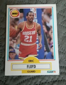 1990-91 Fleer Houston Rockets Basketball Card #70 Sleepy Floyd - Picture 1 of 2
