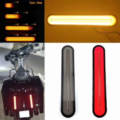 2X Barra de señal de giro de luz trasera de freno/excavadora Harley Davidson montaje vertical Foto 1 de 4