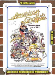 Blechschild - 1973 American Graffiti - 10x14 cm - Bild 1 von 1
