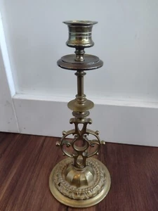 RARE Antique Maison Alph Giroux Paris French Brass Candlestick Candle Holder - Picture 1 of 10