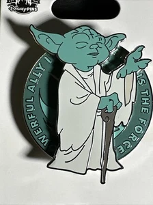 Disney Pin Spinner Yoda Star Wars My Ally Is The Force Limited Release 2023 New - Picture 1 of 3