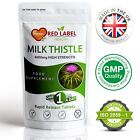 Milk Thistle 4000mg 90 Tablets High Strength Tablets 80% Silymarin Vegan UK