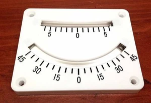 Pactrade Marine Boat Two Scales ranges Clinometer Plastic Surface Mount  - Picture 1 of 3