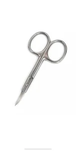 Small Curve Scissors for Grooming - Beard, Ear, Eyebrows, Moustache, Nose Trim - Picture 1 of 1