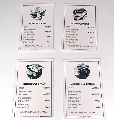 Monopoly Here & Now Edición Mundial Juego de Mesa Juego Completo Tarjetas de Transporte Foto 1 de 4