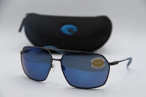 COSTA DEL MAR PLH 247 OBMP GUNMETAL POLARIZED AUTHENTIC SUNGLASSES W/CASE - - Picture 1 of 4