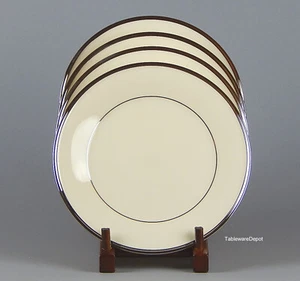Lenox SOLITAIRE PLATINUM: Set/s of 4 Salad Plates, MINT/SUPERB+ Condition! - Picture 1 of 3