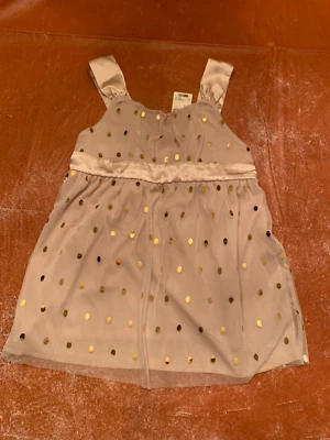 NIÑA JUSTICIA CHAMPAGNE VESTIDO TOP CON RED TALLA 10 NUEVO CON ETIQUETAS NUEVO CON ETIQUETAS Foto 1 de 4