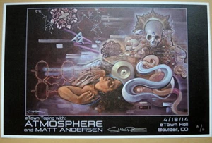  ATMOSPHÄRE - MATT ANDERSON - 2014 - E TOWN - BOULDER - POSTER - JACK SHURE - Bild 1 von 3