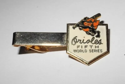 1971 Baseball Baltimore Orioles World Series Tie Clip Pin Button Pinback Balfour - Image 1 of 2