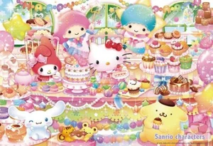 "Beverly Jigsaw Puzzle 33-134 Sanrio Characters Happy Sweets Party (300 Pieces)" - Picture 1 of 2