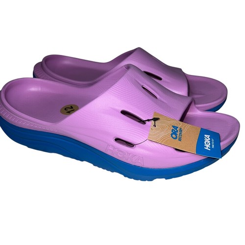 HOKA ONE ONE HOKA Ora Recovery Slide 3 Sandali Ciclamino Cielo Chiaro Unisex Tg 12M 14W NUOVI