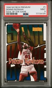 1998 Skybox Premium Soul Of The Game Dennis Rodman #5 PSA 9 Mint Chicago Bulls - Picture 1 of 2