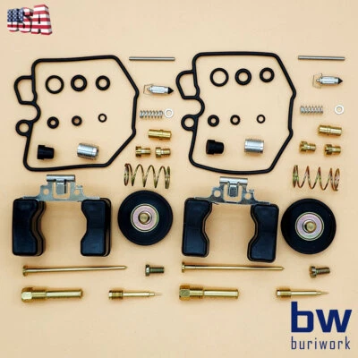 2set For Honda 1979 1980 CM400A CM400T CARBURETOR REPAIR Rebuild KIT & FLOAT Foto 1 de 4