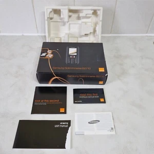Samsung Solid Immerse B2710 Mobile Box Instructions Booklets. No Phone Included - Photo 1/12