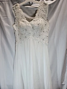 AbaoWedding - Women's Lace Bodice Wedding Dress - Size US 10 - Picture 1 of 10