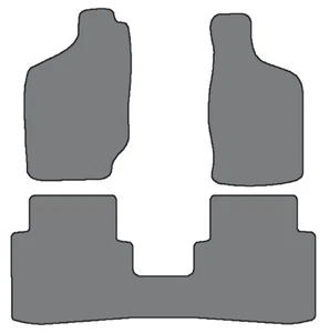 3pc Custom Fit Carpet Floor Mats for 00-04 Nissan Frontier Crew Cab-Black - Picture 1 of 11
