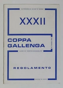 15895 Automobile Club Roma - XXXII Coppa Gallenga - 1966 - Foto 1 di 5