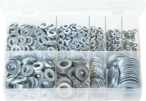 Assorted Box of Flat Washers 'Form A' - Metric - M3 - M20 - 800 Pieces - AB76N - Picture 1 of 1