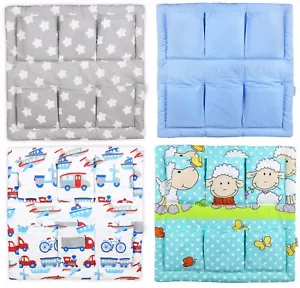 TIDY ORGANISER COT BED NURSERY HANGING STORAGE MANY DESIGNS 6 POCKETS BABYMAM - Picture 1 of 55