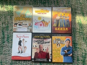 6 French Francais DVD lot - Les Bronzés, grand blond, etc - Picture 1 of 2