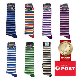 Women's 3 Stripe Pattern Colourful Knee High Socks