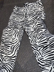 Gymboree Girls Sz 9 Zebra Pants Velvet - Picture 1 of 4