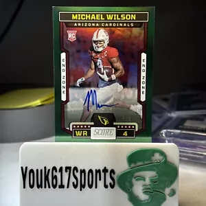 2023 Panini Score Michael Wilson End Zone 6/6 Rookie RC End Zone Cardinals - Picture 1 of 6