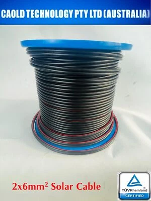 6mm Twin Core Solar Power DC Cable PV1-F IEC62930 Per 10 Meters 10m Free Postage - image 1 of 2