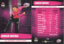  2016/17 TAP'N'PLAY CRICKET SINGLE COMMON CARDS PICK YOUR CARD