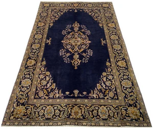 Teppich Keshan Handgeknüpft Perserteppich Orientteppich Tappeto Carpet 222x133cm - Bild 1 von 4