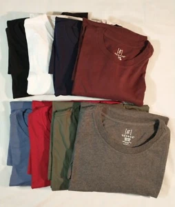 George Long Sleeve Crew Neck T-Shirt 100% Cotton - Picture 1 of 38