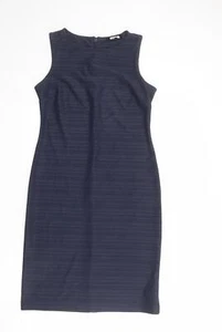 NEXT Womens Blue Polyester Blend Pencil Dress Size 12 Zip - Picture 1 of 10
