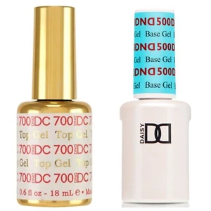 DND DC 700 Top Coat & 500 Base Coat Duo - 18ml Bottles - Picture 1 of 3