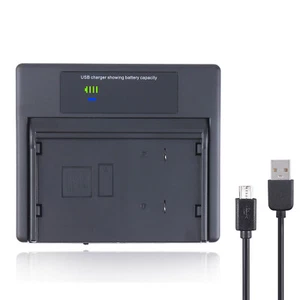 Cargador de batería USB LCD para JVC BN-V10U BN-V14U BN-V18U BN-V22U BN-V24U BN-V25U - Imagen 1 de 9