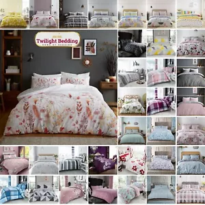 Double King Size Duvet Cover Pillowcase Reversible Bedding Set Quilt Covers - Picture 1 of 323