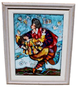 MICHAEL KACHAN Balloon Dance II AP Embellished Serigraph on Canvas Edition of 13 - Picture 1 of 7