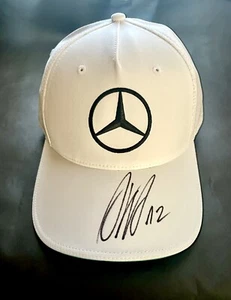 Cappellino ufficiale Mercedes Autografato Original Signed Andrea Kimi Antonelli. - Foto 1 di 12